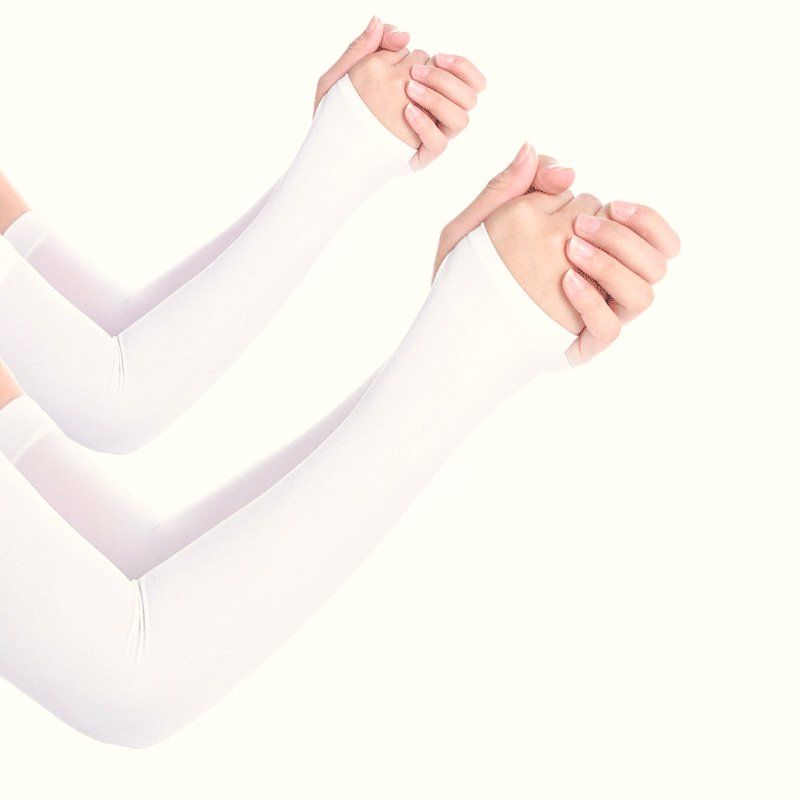 Arm Sleeves (2 Pairs) — Lightweight Stretch Knit with Thumb Hole — view 2