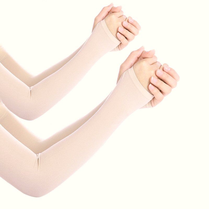 Arm Sleeves (2 Pairs) — Lightweight Stretch Knit with Thumb Hole — view 5