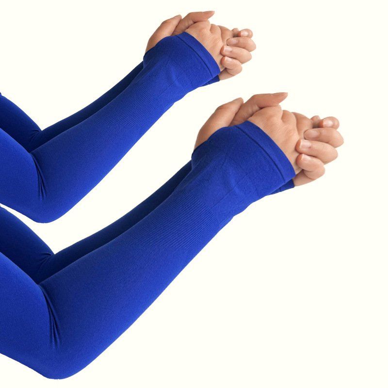 Arm Sleeves (2 Pairs) — Lightweight Stretch Knit with Thumb Hole — view 8