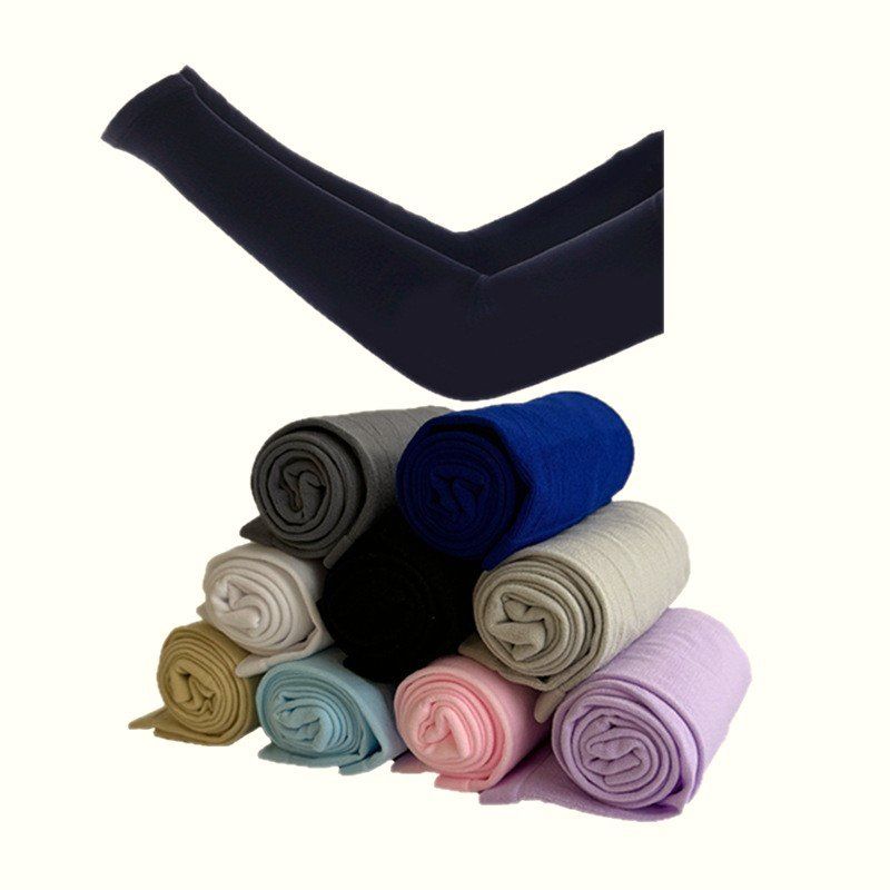Arm Sleeves (2 Pairs) — Lightweight Stretch Knit with Thumb Hole — view 10