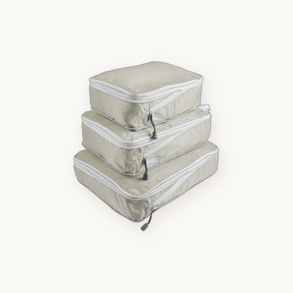 Compression Packing Cubes, Set of 3 — Double-Zip, Mesh Top — view 5