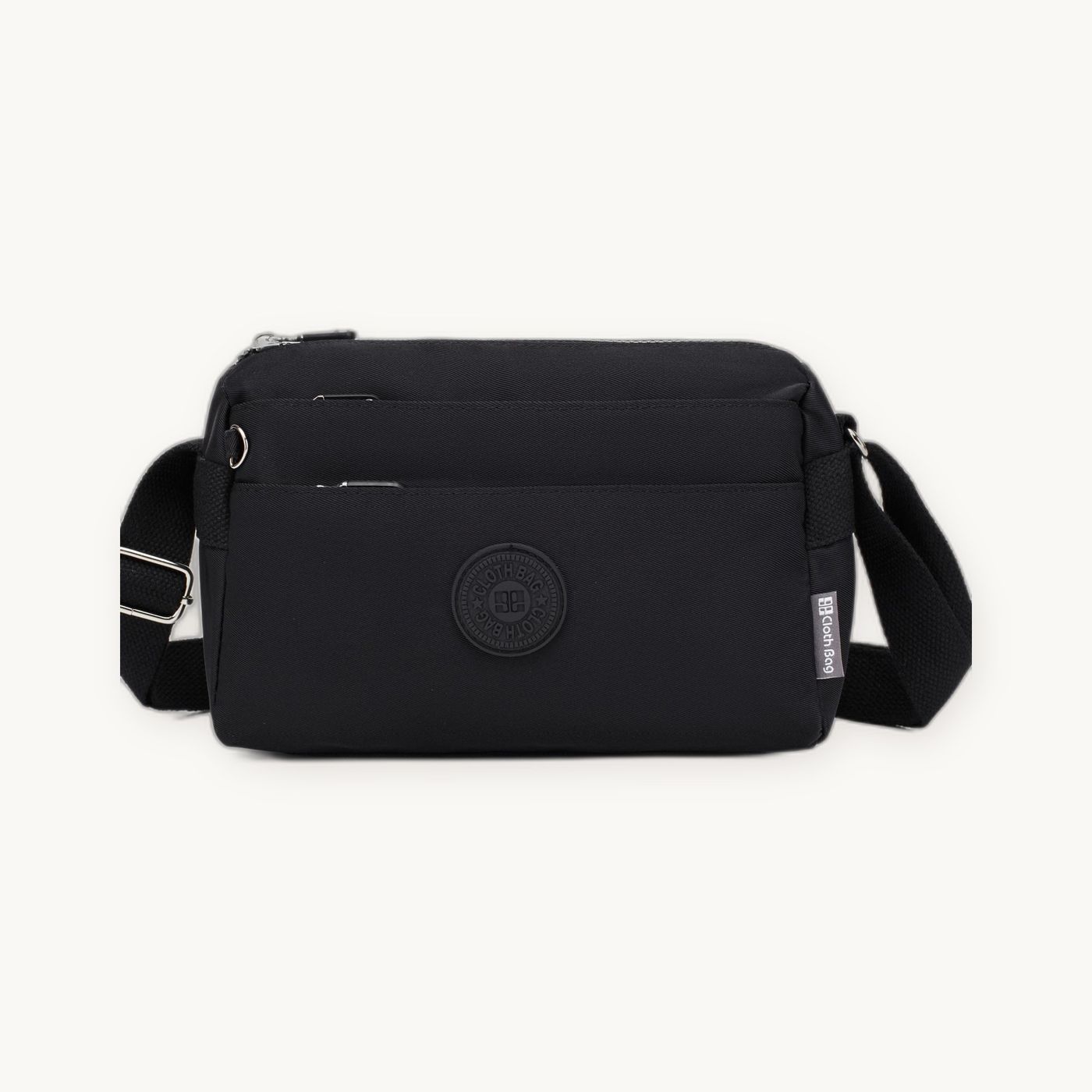 Everyday Crossbody Bag — Lightweight Twill, Multi-Pocket, Adjustable Strap — view 2