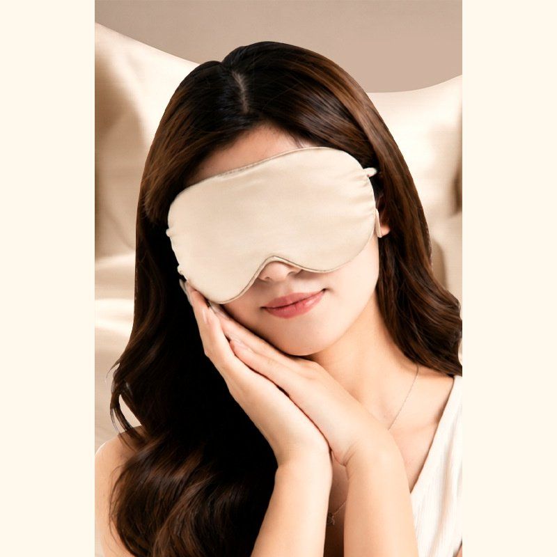 Pure Mulberry Silk Eye Mask — 19 Momme, Silk-Filled, Adjustable Strap — view 5