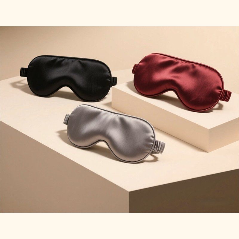 Silk Eye Mask — 16 Momme Mulberry Silk on Both Sides, Adjustable Strap — view 12