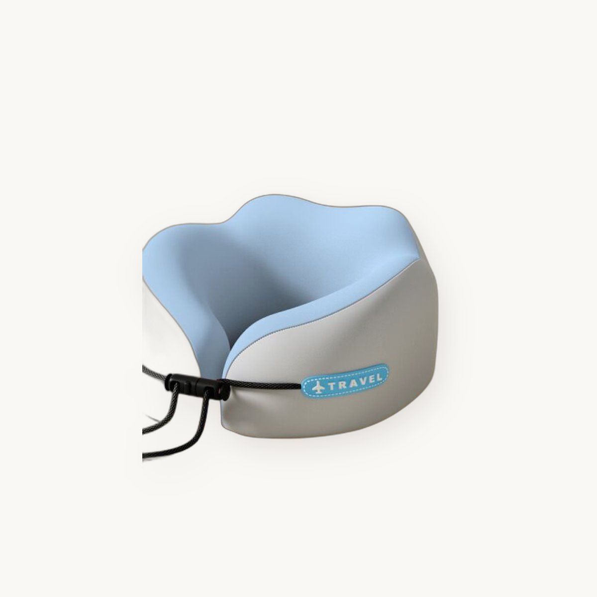 Memory Foam Travel Neck Pillow — Contoured Support with Adjustable Toggle — view 2