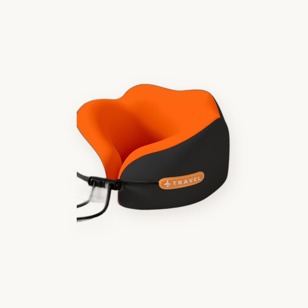 Memory Foam Travel Neck Pillow — Contoured Support with Adjustable Toggle — view 3