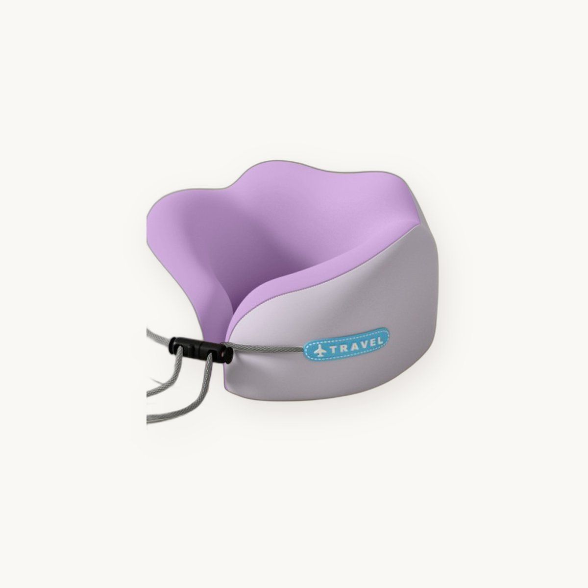 Memory Foam Travel Neck Pillow — Contoured Support with Adjustable Toggle — view 5
